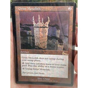 1999 Magic The Gathering Grim Monolith Urza's Legacy MTG Great Condition